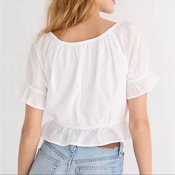 J.Crew Gathered Scoopneck Top in sweet hyacinth - Picture 3 of 4